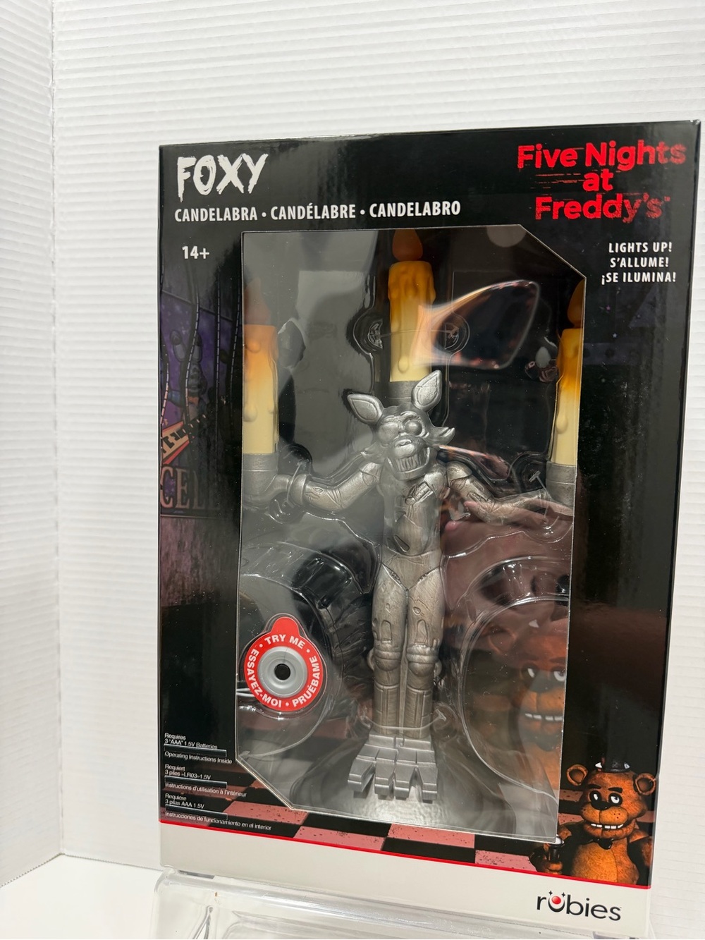 Rubie's Foxy Candelabra - Silver with Yellow Flames
